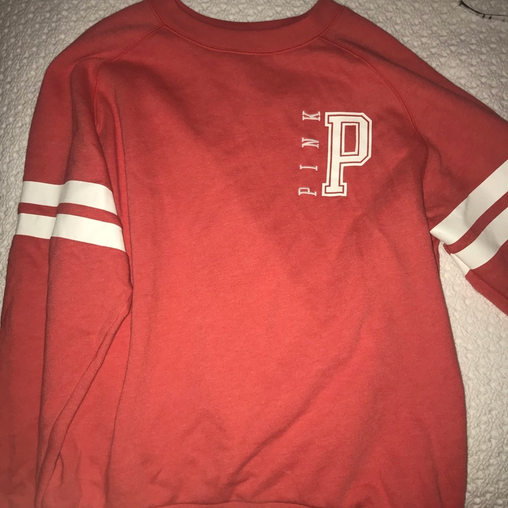 PINK coral crewneck sweatshirt!